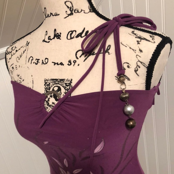Purple Strapless Beach Top - Picture 5 of 8